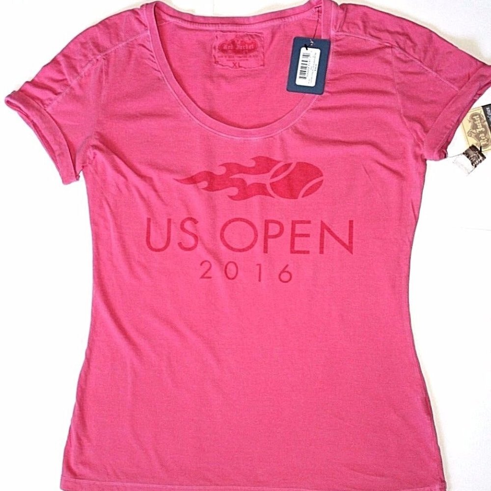 US Open 2016 Women's Juniors Tonalist Cap Sleeve Pink T-Shirt